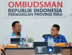 Terkait Penilaian Kepatuhan Penyelenggaraan Pelayanan Publik, Pemkab Kampar Lakukan Koordinasi Dengan Perwakilan Ombudsman RI Provinsi Riau.