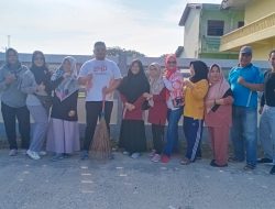 Antisipasi Banjir dan Sampah, Camat Limapuluh Goro Di Tanjung Rhu Jumat Pagi