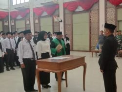 Pelantikan PPK Secara Nasional, Kampar 105 Dilantik KPU Yang Tersebar 21 Kecamatan