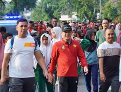 Rebutkan Hadiah Utama Sepeda Motor Jalan Santai Dalam Rangka HUT RI ke-79 Dan HAN Tahun 2024
