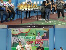 Meriahkan HUT RI Ke-79, Ini Pemenang Turnamen Bulutangkis Perbarindo Riau Cup 2024