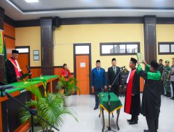 Pengambilan Sumpah Jabatan Dan Pelantikan Wakil Ketua Pengadilan Negeri Bangkinang 1 B Hendri Sumardi SH,MH
