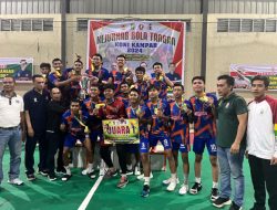 Kejurkab Bola Tangan Kampar Perdana Sukses Digelar, Kuok HC Raih Juara Pertama