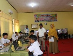 Kadisdikpora Kampar Monitoring Pelaksanaan ANBK di UPT SMPN 1 Bangkinang Kota