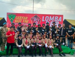 SMP N 2 Salo Ikuti Lomba PBB dalam HUT TNI ke 79