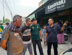 Kapolres Kampar Mihardi Mirwan Tunda Urusan Ke Pekanbaru, Demi Melihat Langsung Kebakaran Yang Melanda Toko Mega Motor