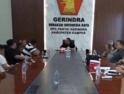 Rohid Pimpin Rapat Persiapan Peresmian Kantor DPC Partai Gerindra Kampar