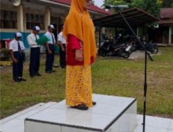 SMP Negeri 3 Rumbio Jaya Gelar Upacara Peringatan Hari Jadi ke-76 Kabupaten Kampar